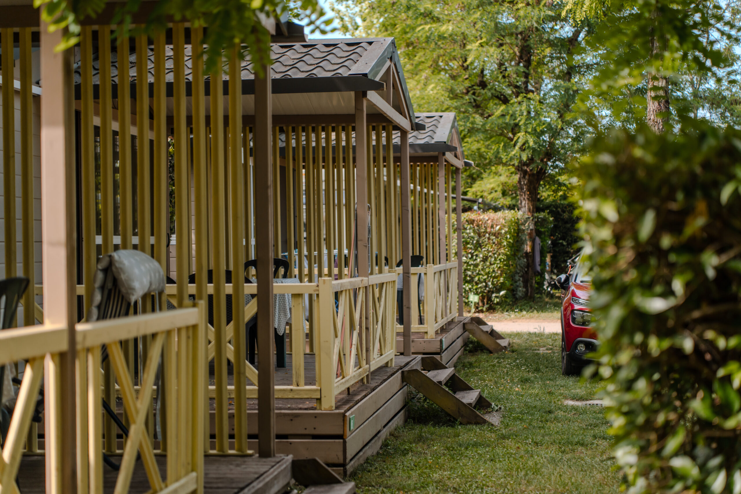 Camping avec chalets en Ardèche à Ruoms